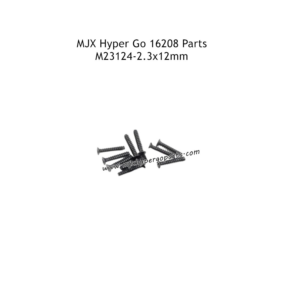 MJX Hyper Go 16208 Remote Control Car Parts 2.3x12MM Screws M23124 MJX Hyper Go 16208 Remote Control Car Parts 2.3x12MM Screws M23124