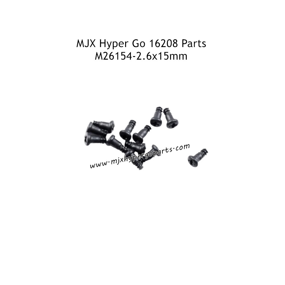 MJX Hyper Go 16208 Remote Control Car Parts Countersunk Screws 2.6x15mm M26154 MJX Hyper Go 16208 Remote Control Car Parts Countersunk Screws 2.6x15mm M26154