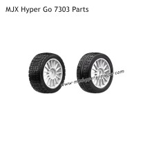 MJX Hyper Go 1/7 7303 Rally RC Car Parts White Wheels