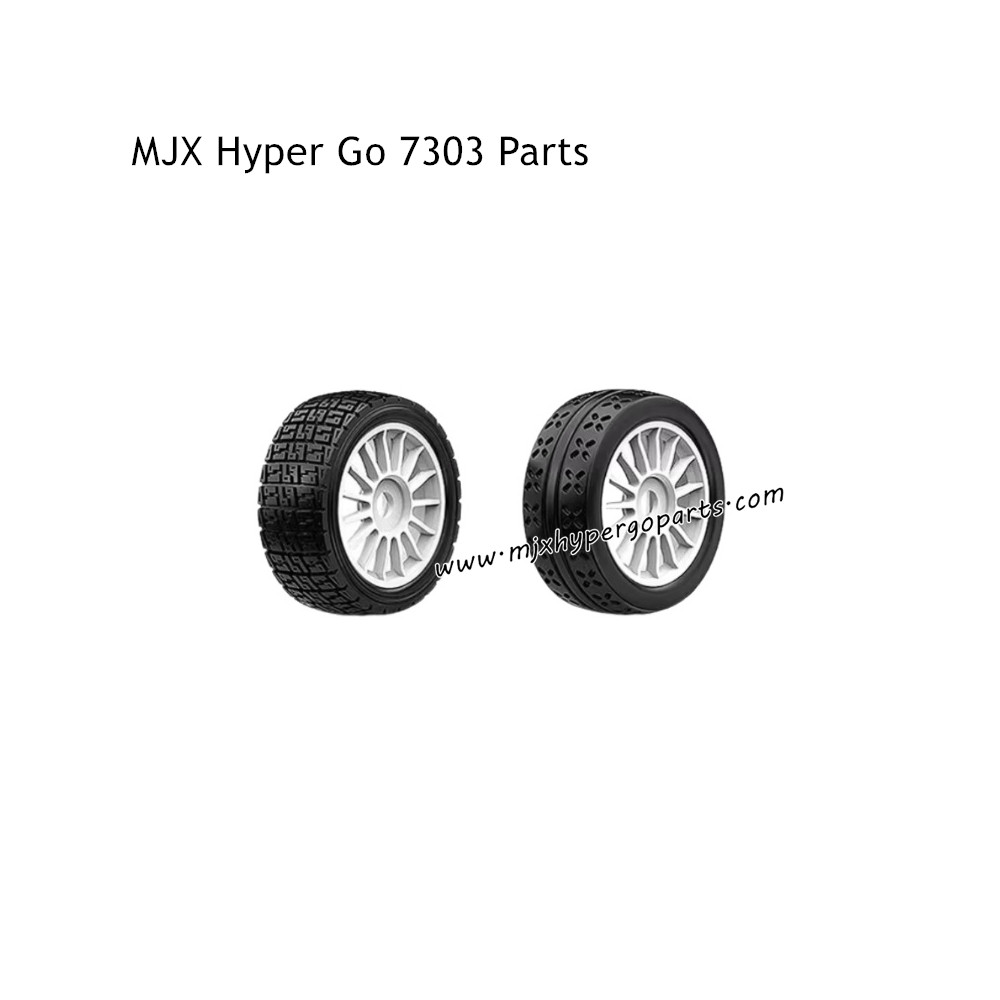 MJX Hyper Go 1/7 7303 Rally RC Car Parts White Wheels MJX Hyper Go 1/7 7303 Rally RC Car Parts White Wheels