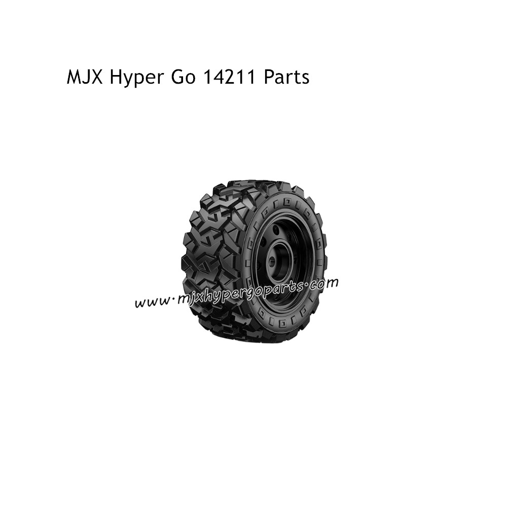 MJX Hyper Go 14211 Parts Tires with Black Wheel Hubs MJX Hyper Go 14211 Parts Tires with Black Wheel Hubs