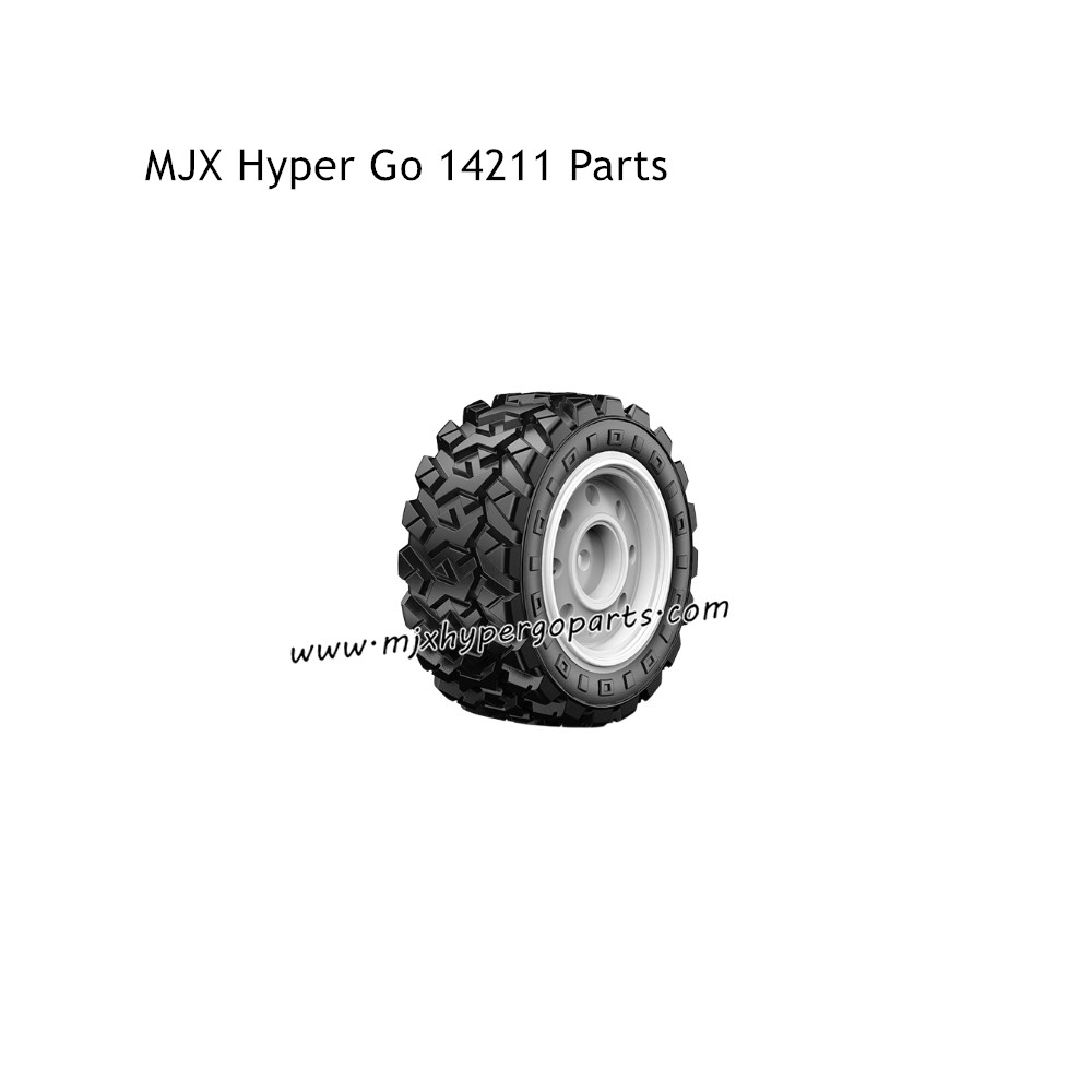 MJX Hyper Go 14211 Parts Tires with White Wheel Hubs MJX Hyper Go 14211 Parts Tires with White Wheel Hubs
