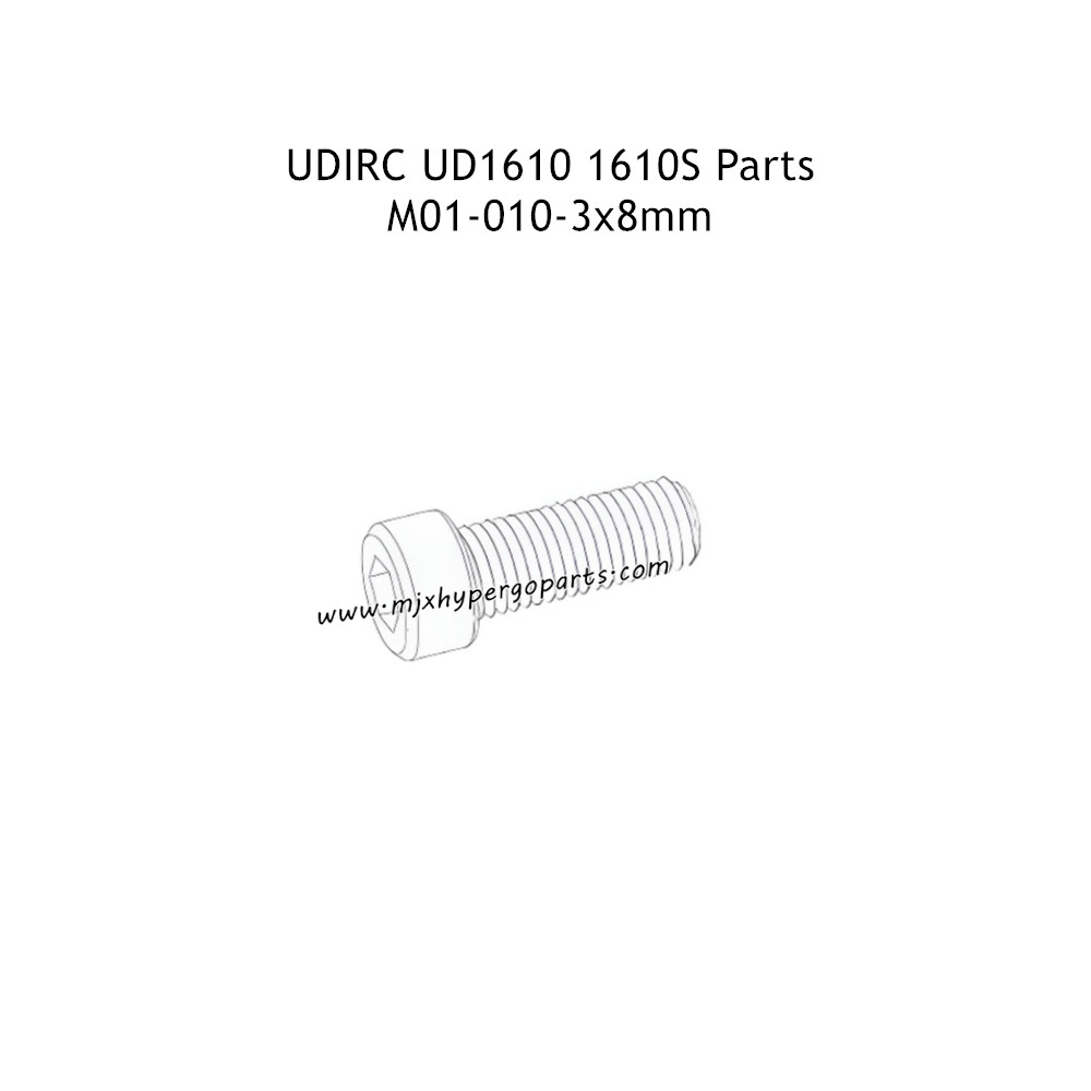 UDIRC UD1610 1610S Parts 3x8MM HM Hexagon Socket Head Cap Machine Screw M01-010