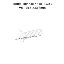 UDIRC UD1610 1610S Parts 2.6x8MM KB Hexagon Socket Countersunk Head Tapping Screw M01-012