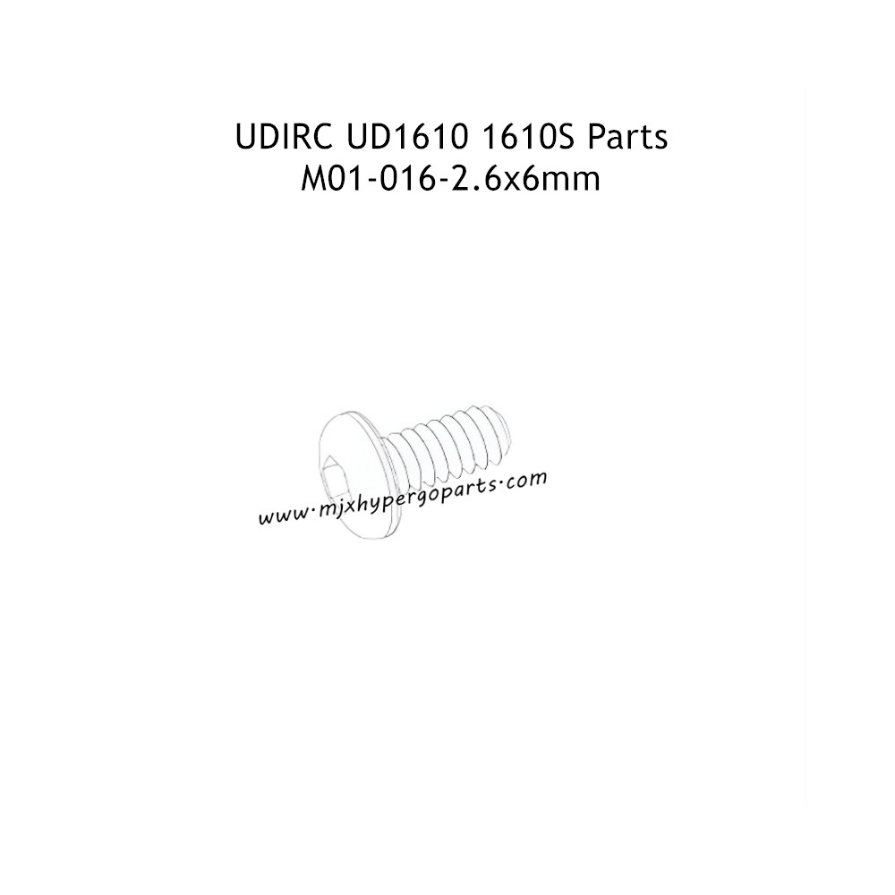 UDIRC UD1610 1610S Parts 2.6x6mm TB Hexagon Socket Button Head Tapping Screw M01-016