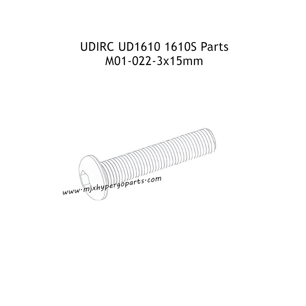 UDIRC UD1610 1610S Parts 3x15mm TM Hexagon Socket Button Head Machine Screw M01-022