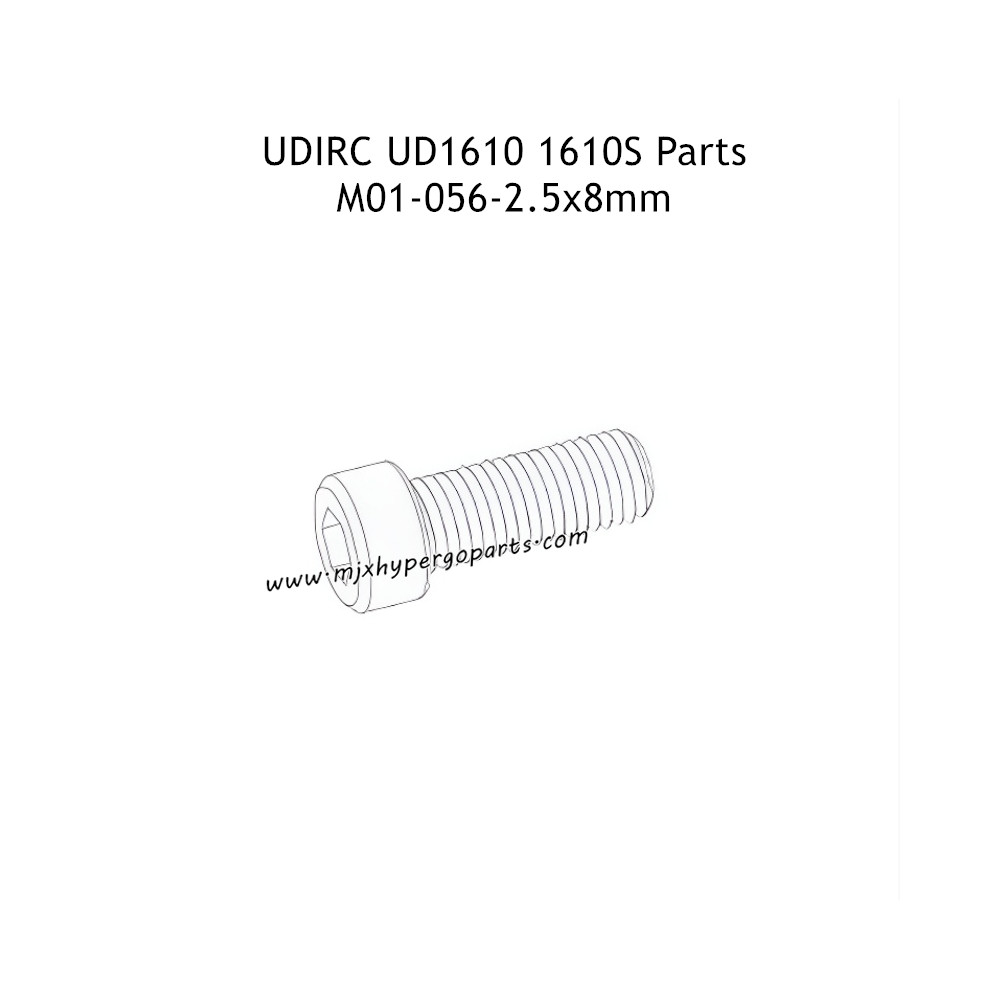 UDIRC UD1610 1610S Parts 2.5x8mm Hexagon Socket Head Cap Machine Screw M01-056