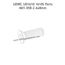 UDIRC UD1610 1610S Parts 2.6x8mm KM Hexagon Socket Countersunk Head Machine Screw M01-058
