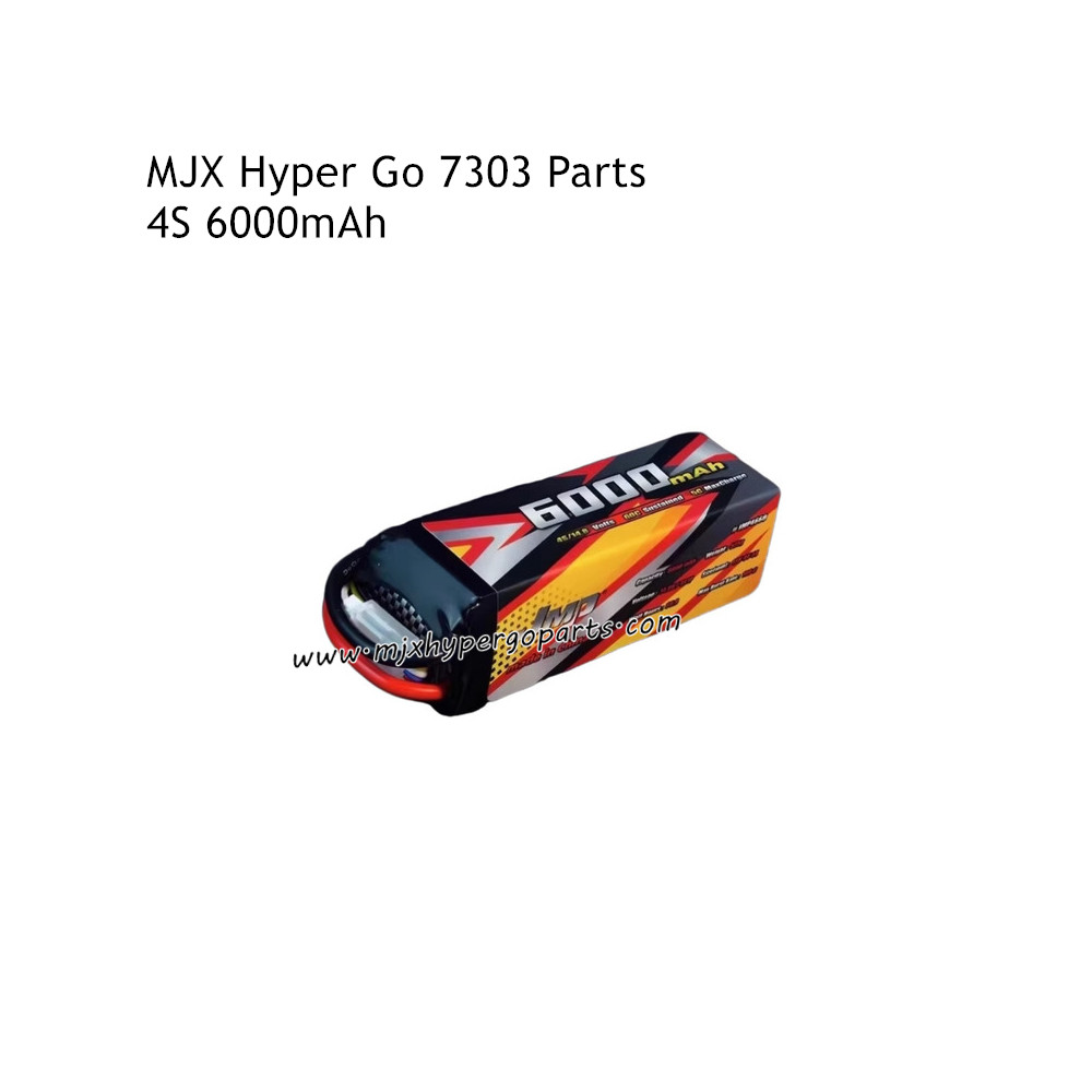 MJX Hyper Go 7303 High Speed RC Car Parts 4S 6000mAh Battery MJX Hyper Go 7303 High Speed RC Car Parts 4S 6000mAh Battery