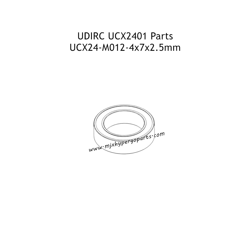 UDIRC UCX2401 RC Car Parts 4x7x2.5mm Ball Bearing UCX24-M012
