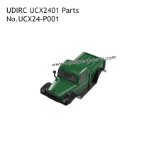 UDIRC UCX2401 1/24 Rock RC Crawler Parts Body Assembly With LED Green UCX24-P001