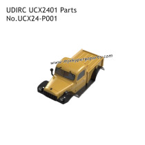 UDIRC UCX2401 1/24 Rock RC Crawler Parts Body Assembly With LED Yellow UCX24-P001
