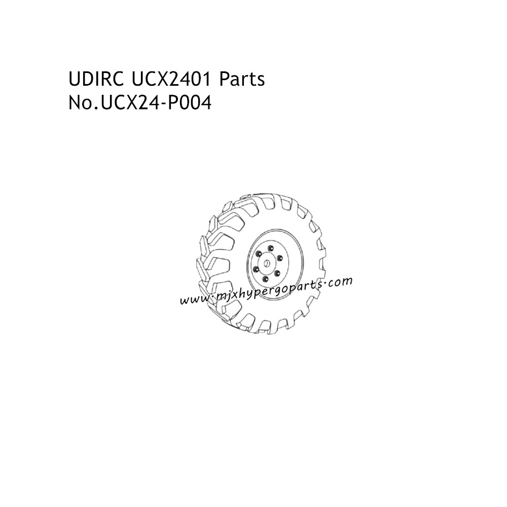 UDIRC UCX2401 1/24 Rock RC Crawler Parts Wheel UCX24-P004 UDIRC UCX2401 1/24 Rock RC Crawler Parts Wheel UCX24-P004