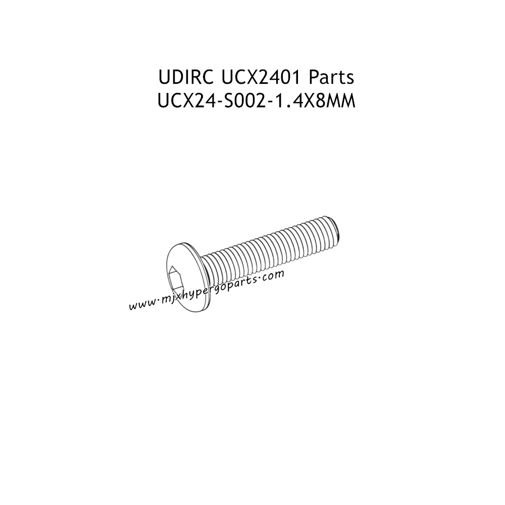 UDIRC UCX2401 Parts 1.4x8mm PM Hexagon Socket Button Head Machine Screw UCX24-S002 UDIRC UCX2401 Parts 1.4x8mm PM Hexagon Socket Button Head Machine Screw UCX24-S002