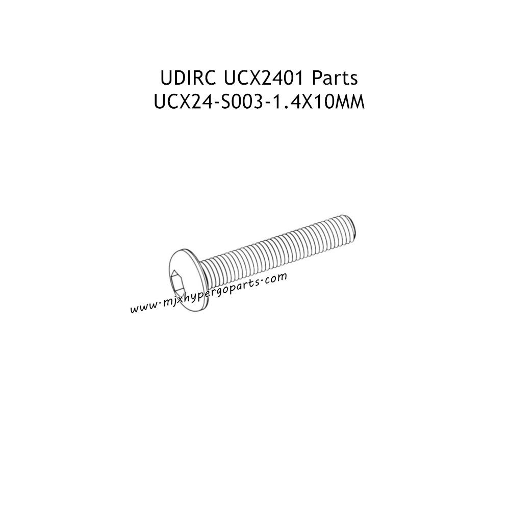 UDIRC UCX2401 Parts 1.4x10mm PM Hexagon Socket Button Head Machine Screw UCX24-S003 UDIRC UCX2401 Parts 1.4x10mm PM Hexagon Socket Button Head Machine Screw UCX24-S003