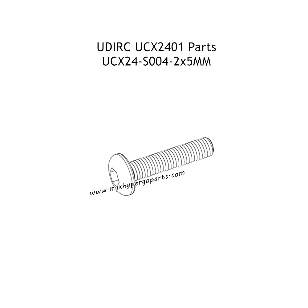 UDIRC UCX2401 Parts 2x5mm PM Hexagon Socket Button Head Machine Screw UCX24-S004 UDIRC UCX2401 Parts 2x5mm PM Hexagon Socket Button Head Machine Screw UCX24-S004