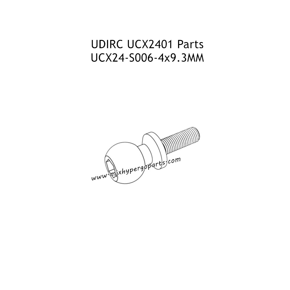 UDIRC UCX2401 Parts 4x9.3mm Hollow Ball Screw UCX24-S006 UDIRC UCX2401 Parts 4x9.3mm Hollow Ball Screw UCX24-S006