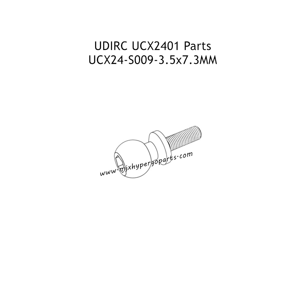 UDIRC UCX2401 Parts 3.5x7.3mm Hollow Ball Screw UCX24-S009 UDIRC UCX2401 Parts 3.5x7.3mm Hollow Ball Screw UCX24-S009