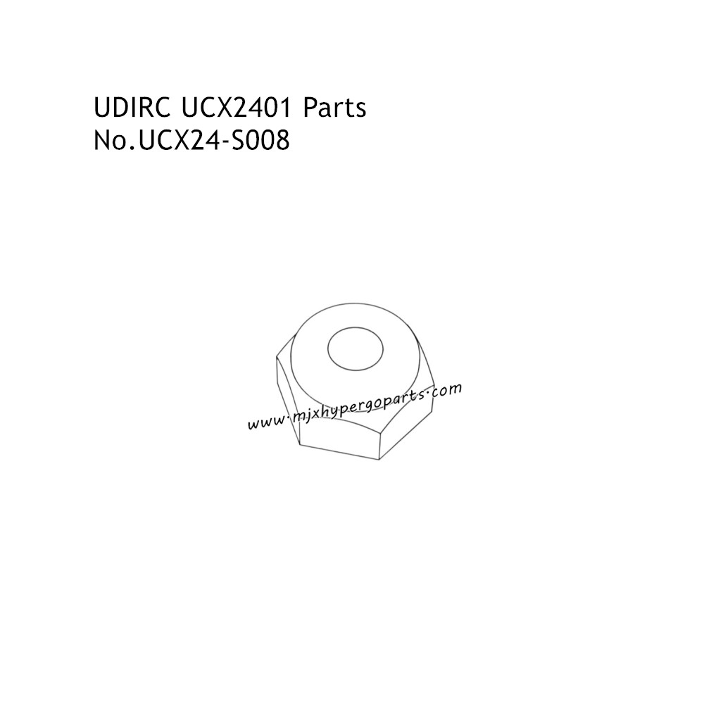 UDIRC UCX2401 Parts Hex Flanged Nylon Lock Nut UCX24-S008 UDIRC UCX2401 Parts Hex Flanged Nylon Lock Nut UCX24-S008