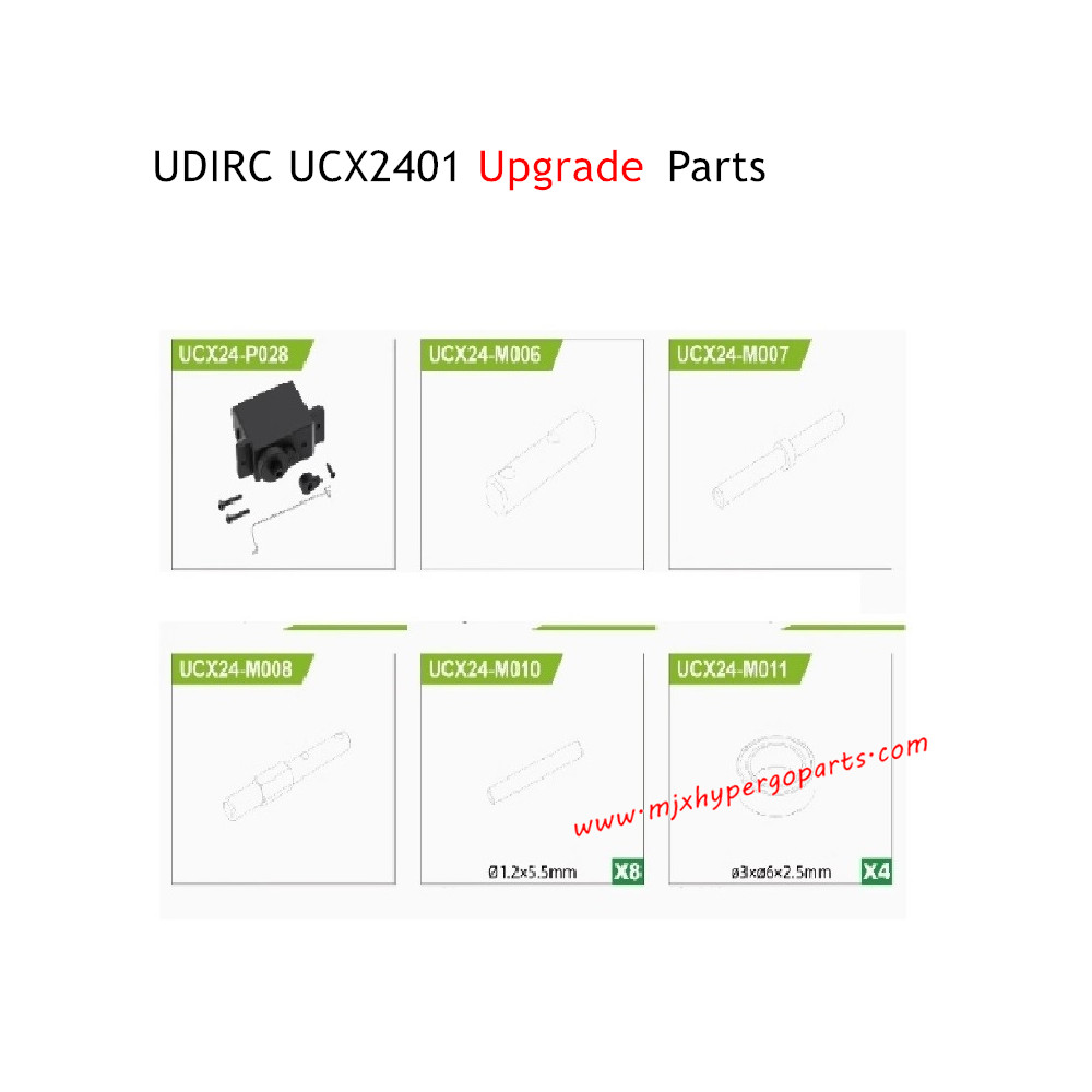 UDIRC UCX2401 Upgrade Parts Center Gearbox Kit