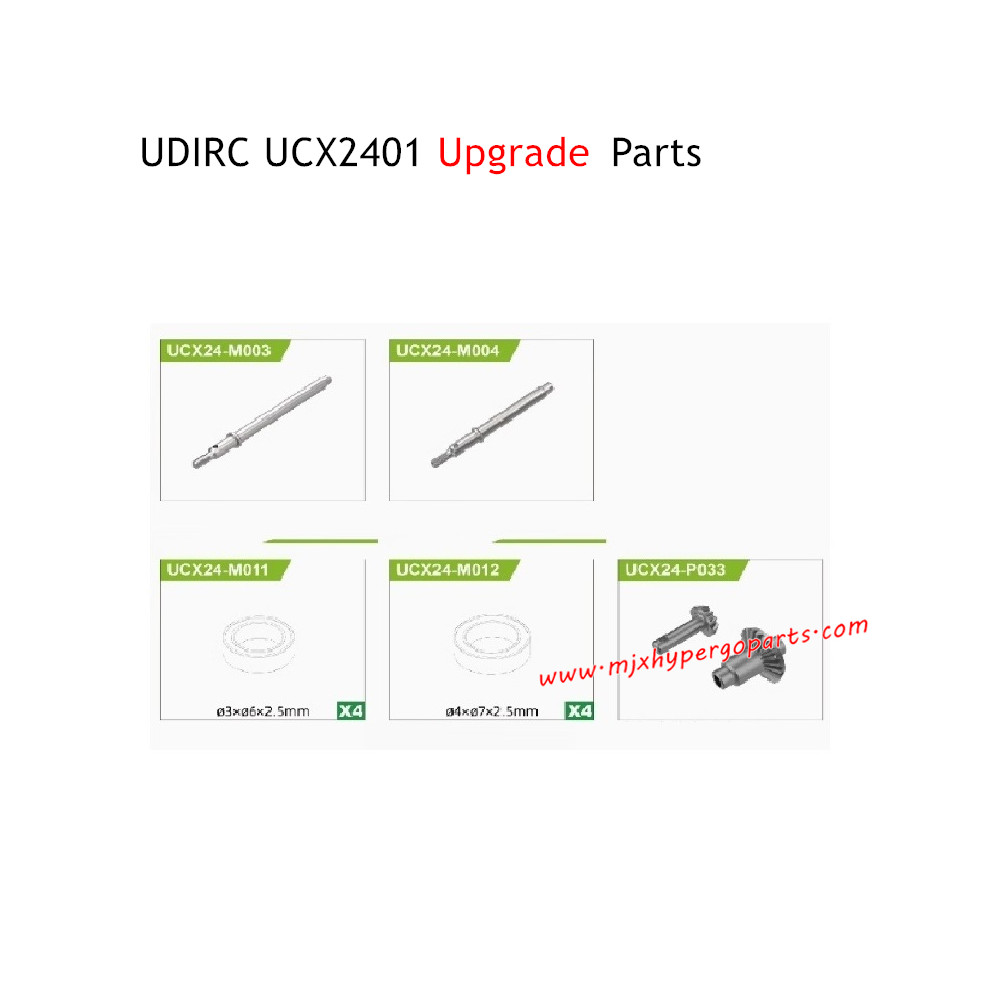 UDIRC UCX2401 Upgrade Parts Rear Axle Kit