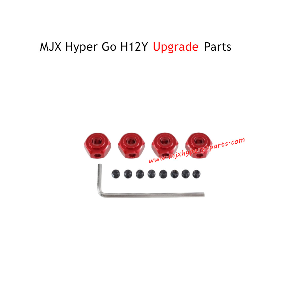 MJX Hyper Go H12Y RC Car Upgrade Parts 12mm Hexagonal Bond Red MJX Hyper Go H12Y RC Car Upgrade Parts 12mm Hexagonal Bond Red