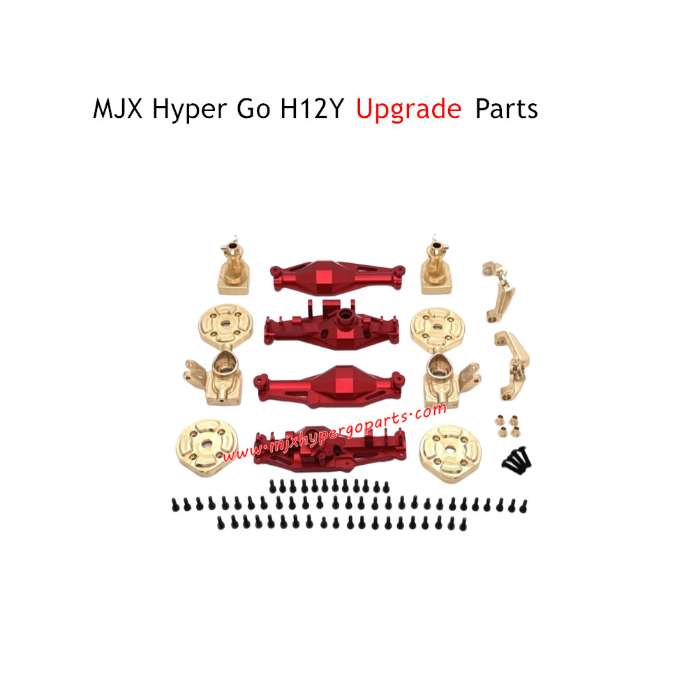 MJX Hyper Go H12Y RC Car Upgrade Parts Brass Cup and C Mount Red MJX Hyper Go H12Y RC Car Upgrade Parts Brass Cup and C Mount Red