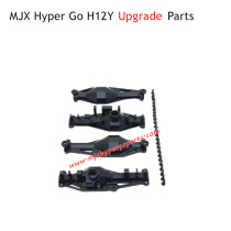 MJX Hyper Go H12Y RC Car Upgrade Parts Front and Rear Axle Covers Black