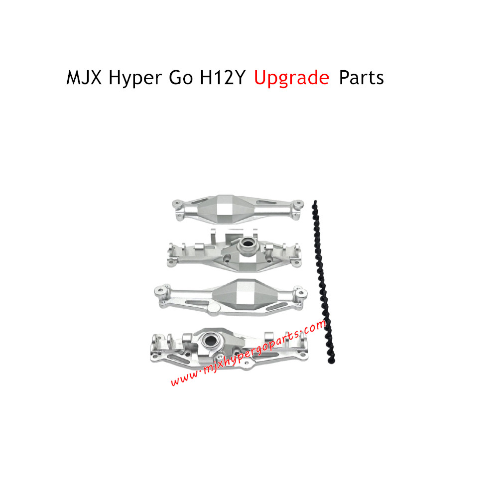 MJX Hyper Go H12Y RC Car Upgrade Parts Front and Rear Axle Covers Silver MJX Hyper Go H12Y RC Car Upgrade Parts Front and Rear Axle Covers Silver