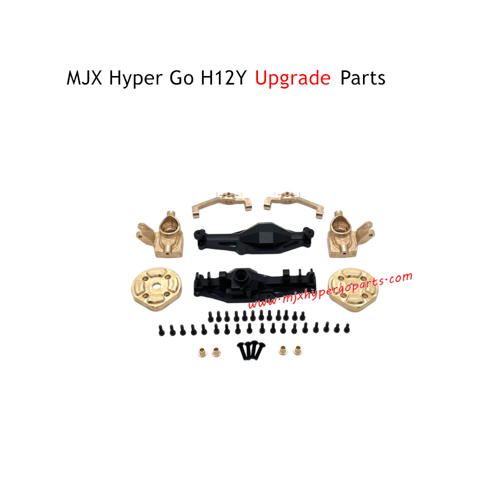 MJX Hyper Go H12Y RC Car Upgrade Parts Front Axle Housing and Brass Front Cups Black MJX Hyper Go H12Y RC Car Upgrade Parts Front Axle Housing and Brass Front Cups Black