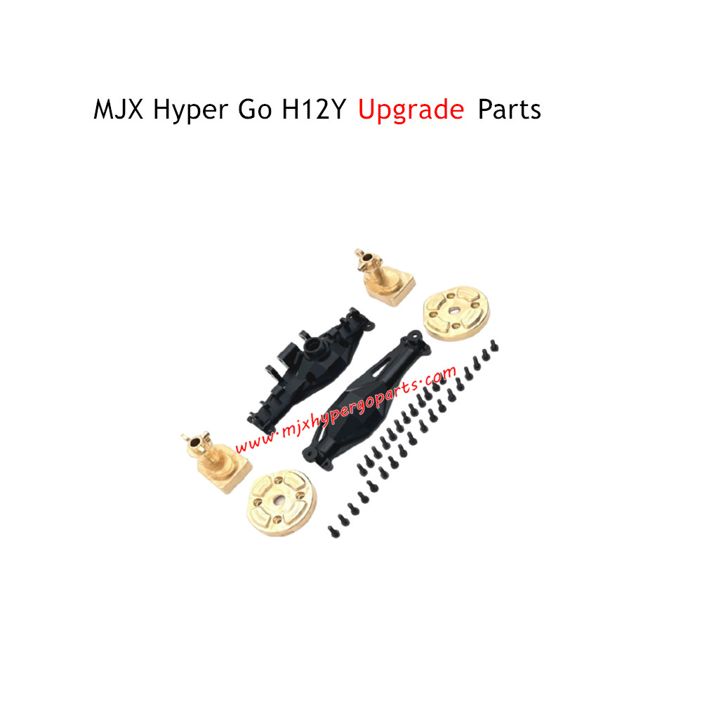 MJX Hyper Go H12Y RC Car Upgrade Parts Rear Axle Housing and Brass Rear Cups Black MJX Hyper Go H12Y RC Car Upgrade Parts Rear Axle Housing and Brass Rear Cups Black