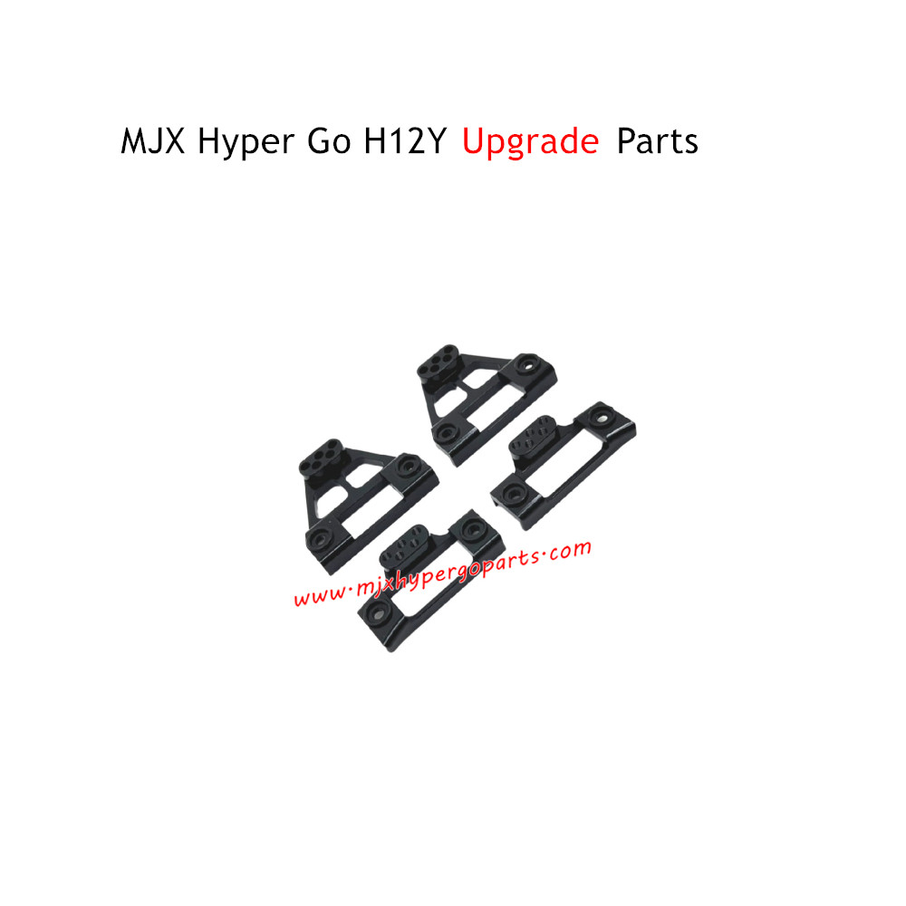 MJX Hyper Go H12Y RC Car Upgrade Parts Front and Rear Shock Mounts Black MJX Hyper Go H12Y RC Car Upgrade Parts Front and Rear Shock Mounts Black