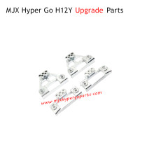 MJX Hyper Go H12Y RC Car Upgrade Parts Front and Rear Shock Mounts Silver