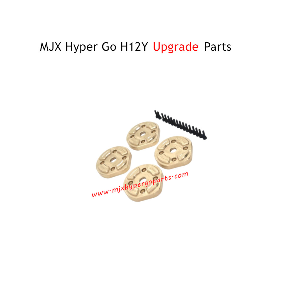 MJX Hyper Go H12Y RC Car Upgrade Parts Brass Counterweight 4pcs MJX Hyper Go H12Y RC Car Upgrade Parts Brass Counterweight 4pcs