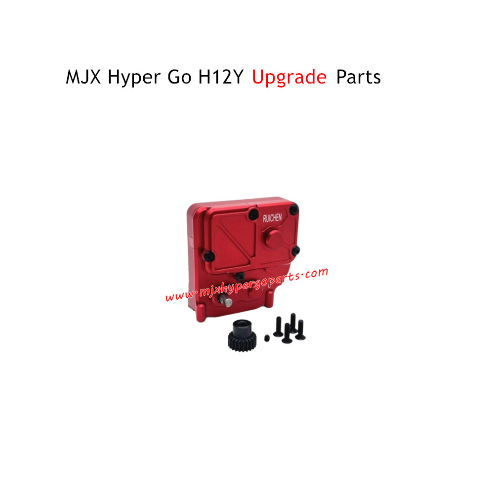 MJX Hyper Go H12Y H12Y+ RC Car Upgrade Parts Gearbox Assembly Red MJX Hyper Go H12Y H12Y+ RC Car Upgrade Parts Gearbox Assembly Red