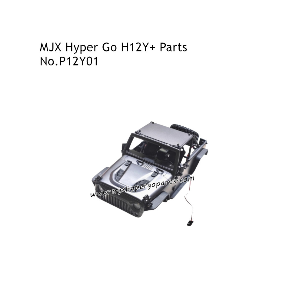 MJX Hyper Go H12Y RC Car Parts Car Shell Silver P12Y01-B MJX Hyper Go H12Y RC Car Parts Car Shell Silver P12Y01-B