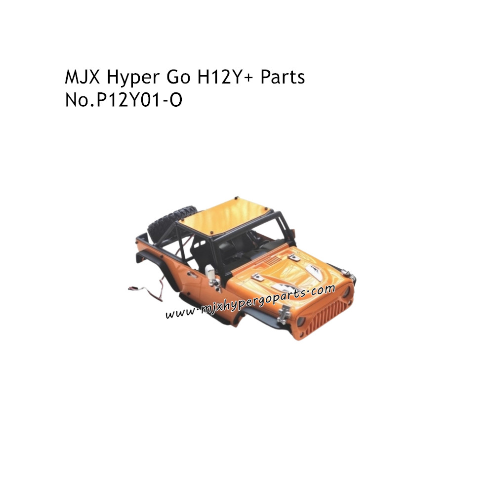 MJX Hyper Go H12Y RC Car Parts Car Shell Gold P12Y01-O MJX Hyper Go H12Y RC Car Parts Car Shell Gold P12Y01-O
