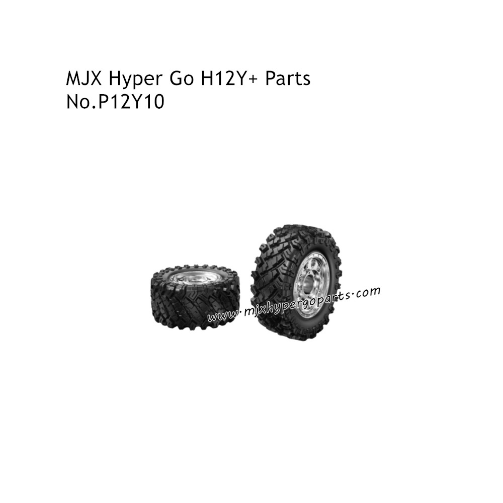 MJX Hyper Go H12Y Parts Tires Silver P12Y10 MJX Hyper Go H12Y Parts Tires Silver P12Y10