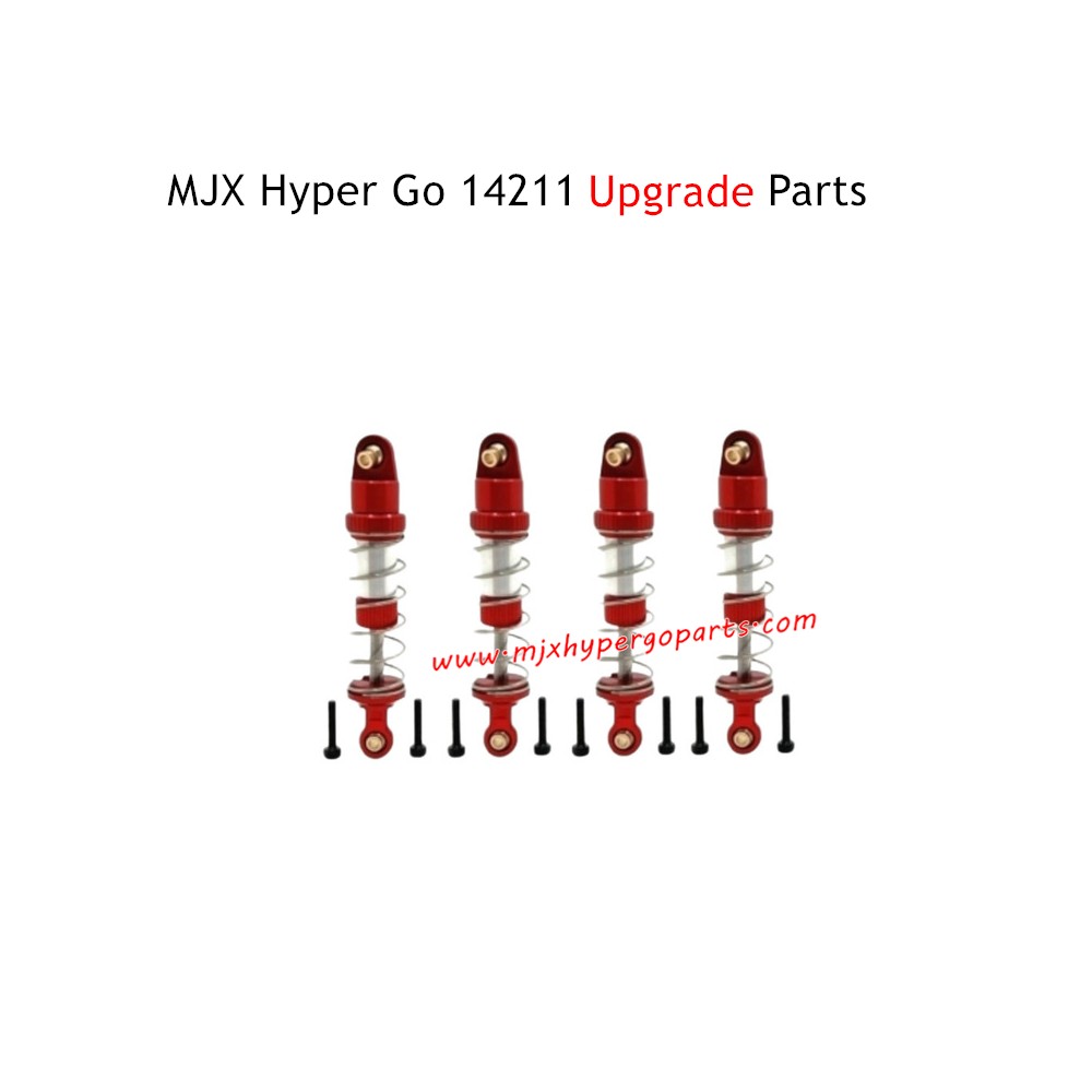 MJX Hyper Go 14211 RC Car Upgrade Parts Shock Absorbers Red MJX Hyper Go 14211 RC Car Upgrade Parts Shock Absorbers Red