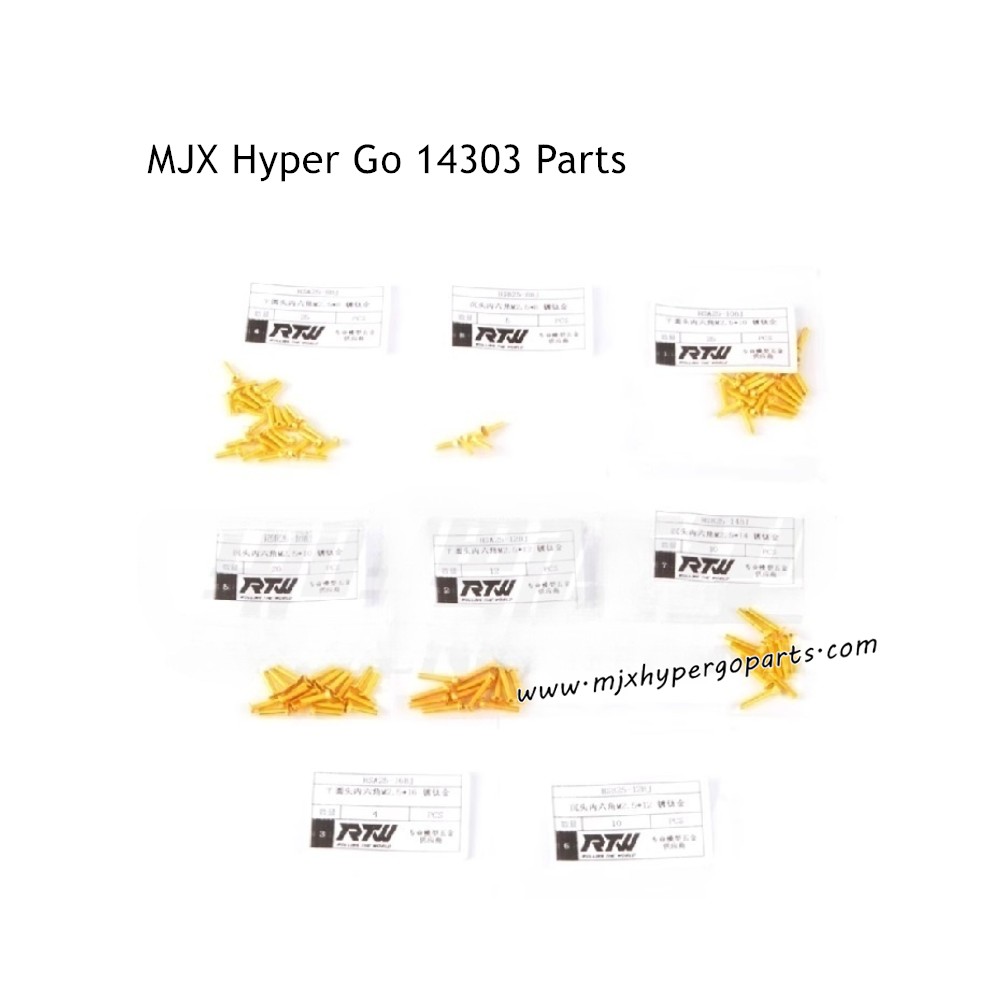 MJX Hyper Go 14303 RC Car Parts Screws MJX Hyper Go 14303 RC Car Parts Screws