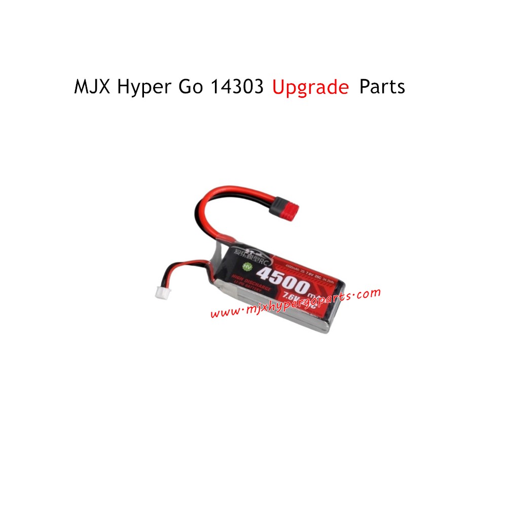 MJX Hyper Go 14303 Upgrade Parts 2S 4500mAh Battery T-Plug MJX Hyper Go 14303 Upgrade Parts 2S 4500mAh Battery T-Plug