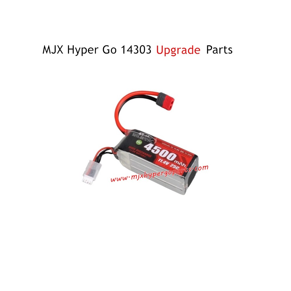 MJX Hyper Go 14303 Upgrade Parts 3S 4500mAh Battery T-Plug MJX Hyper Go 14303 Upgrade Parts 3S 4500mAh Battery T-Plug