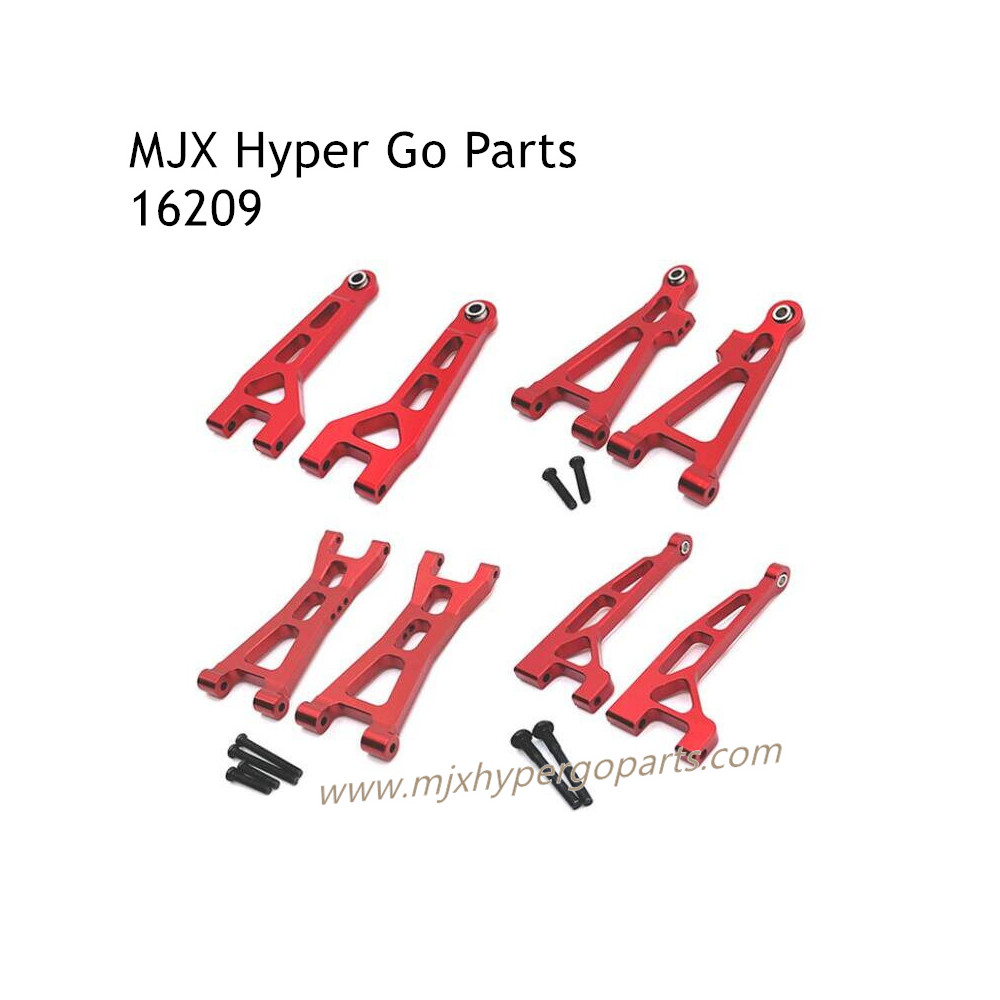 MJX Hyper Go 16209 RC Car Upgrade Parts Swing Arm Kit Red MJX Hyper Go 16209 RC Car Upgrade Parts Swing Arm Kit Red