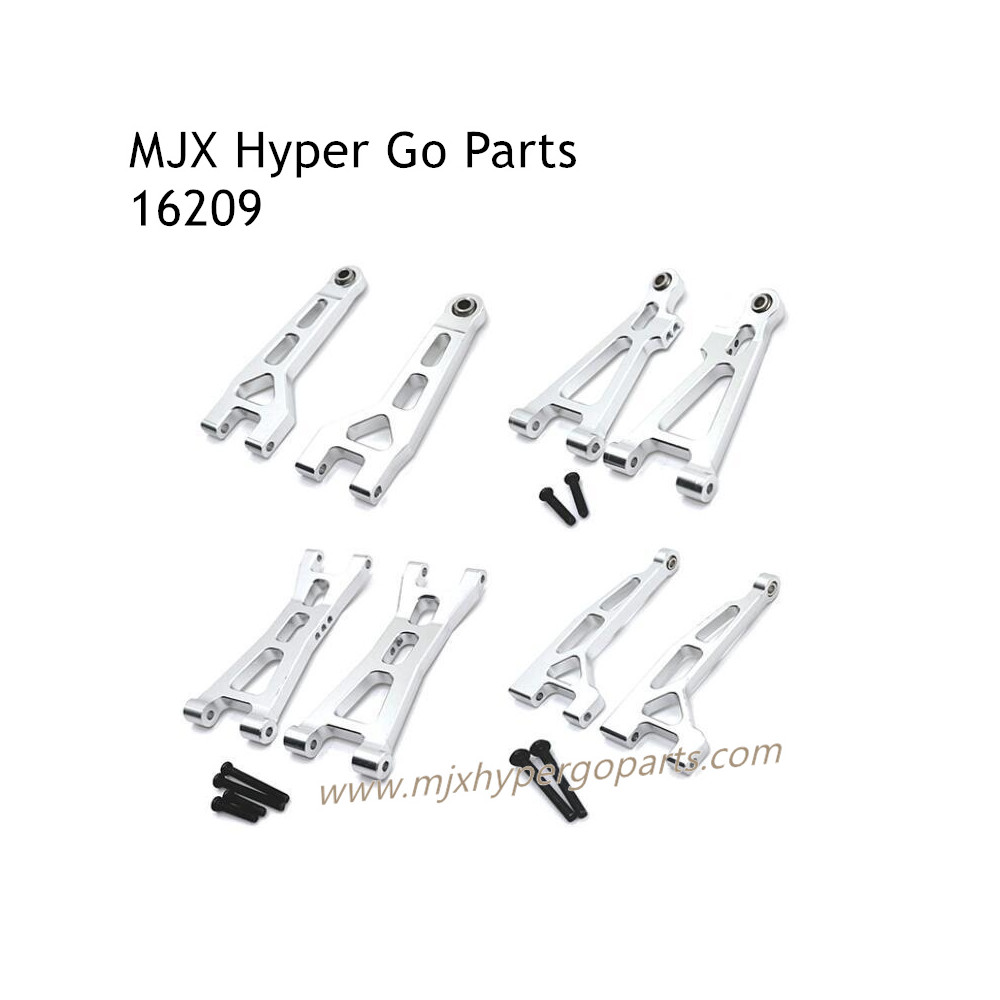 MJX Hyper Go 16209 RC Car Upgrade Parts Swing Arm Kit Silver MJX Hyper Go 16209 RC Car Upgrade Parts Swing Arm Kit Silver