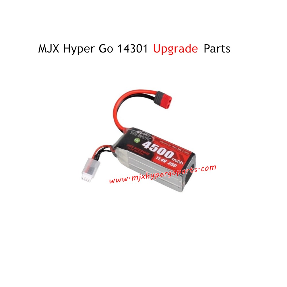 MJX Hyper Go 14301 Upgrade Parts 3S 4500mAh Battery T-Plug MJX Hyper Go 14301 Upgrade Parts 3S 4500mAh Battery T-Plug