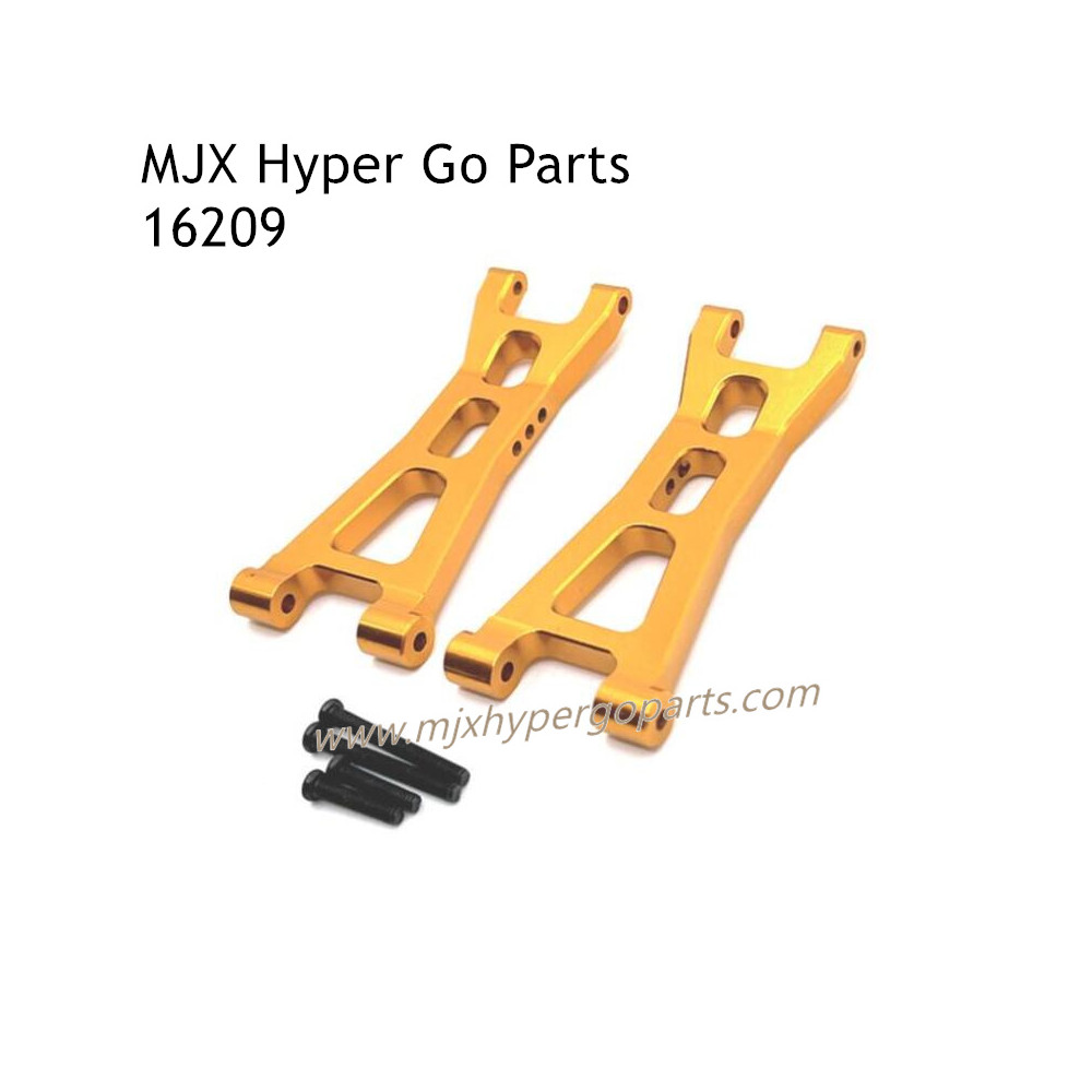 MJX Hyper Go 16209 RC Car Upgrade Parts Rear Lower Swing Arm Kit Yellow MJX Hyper Go 16209 RC Car Upgrade Parts Rear Lower Swing Arm Kit Yellow