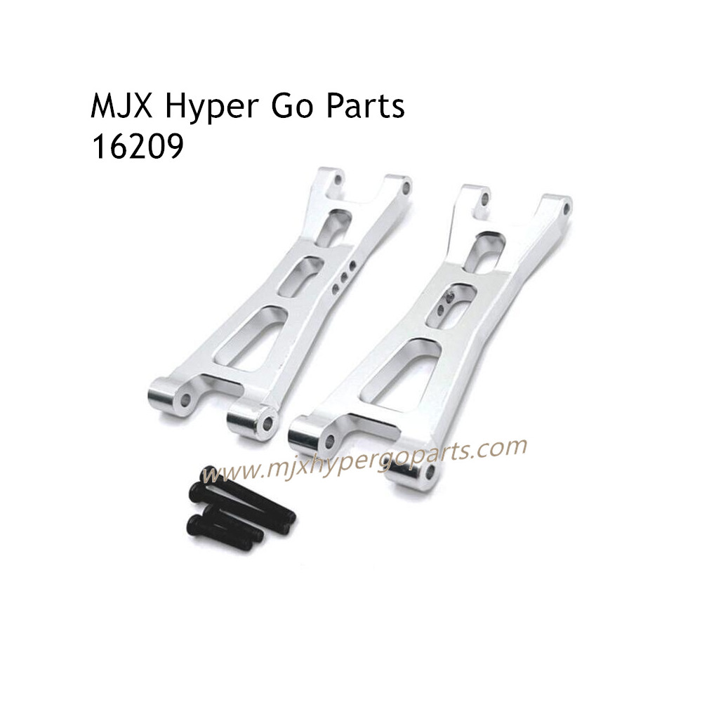 MJX Hyper Go 16209 RC Car Upgrade Parts Rear Lower Swing Arm Kit silver MJX Hyper Go 16209 RC Car Upgrade Parts Rear Lower Swing Arm Kit silver