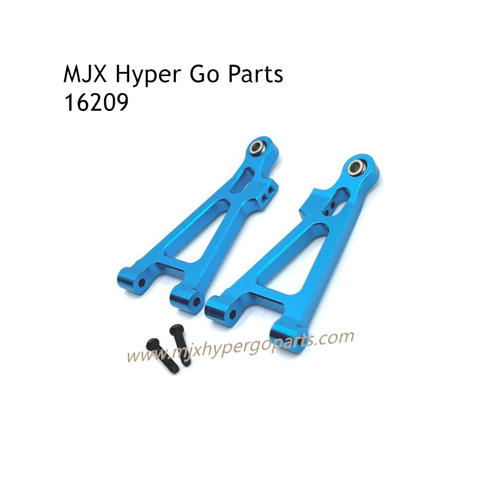 MJX Hyper Go 16209 RC Car Upgrade Parts Front Lower Swing Arm Kit Blue