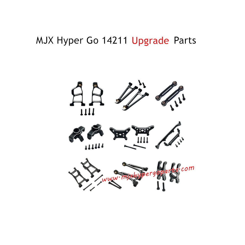 MJX Hyper Go 14211 RC Car Upgrade Parts Kit Black MJX Hyper Go 14211 RC Car Upgrade Parts Kit Black