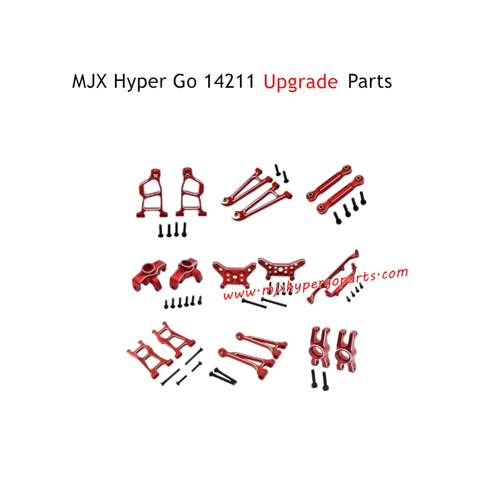 MJX Hyper Go 14211 RC Car Upgrade Parts Kit Red MJX Hyper Go 14211 RC Car Upgrade Parts Kit Red